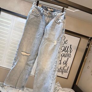 Levi’s Low Loose Distressed Light Blue Women's Jeans